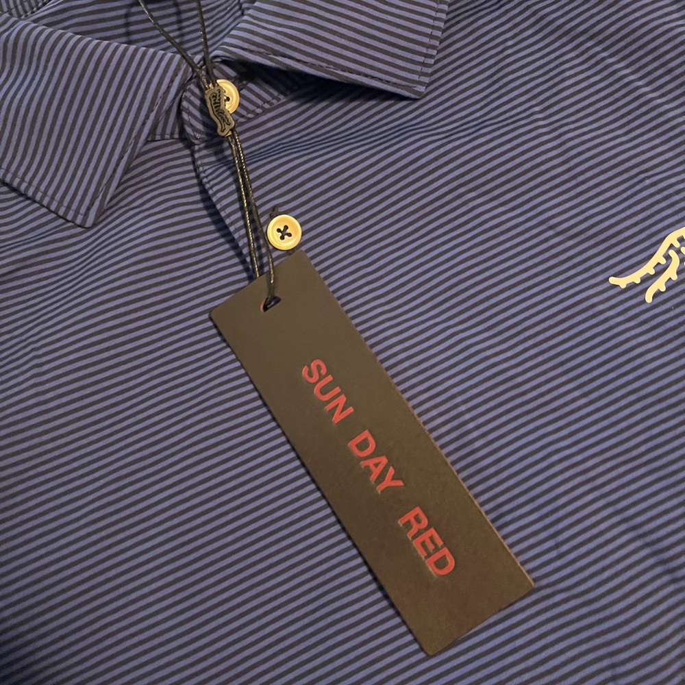 Sun Day Red Men's Navy Striped Polo Shirt
